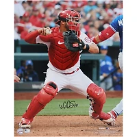 Willson Contreras St. Louis Cardinals Autographed 16" x 20" Catching Vertical Photograph