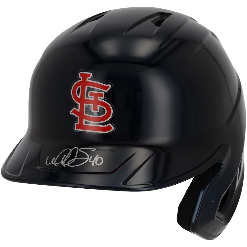 Willson Contreras St. Louis Cardinals Autographed Alternate Chrome Rawlings Mach Pro Replica Batting Helmet - Fanatics Exclusive