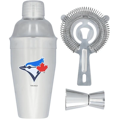The Memory Company Toronto Blue Jays Stainless Steel Shaker, Strainer & Jigger Set