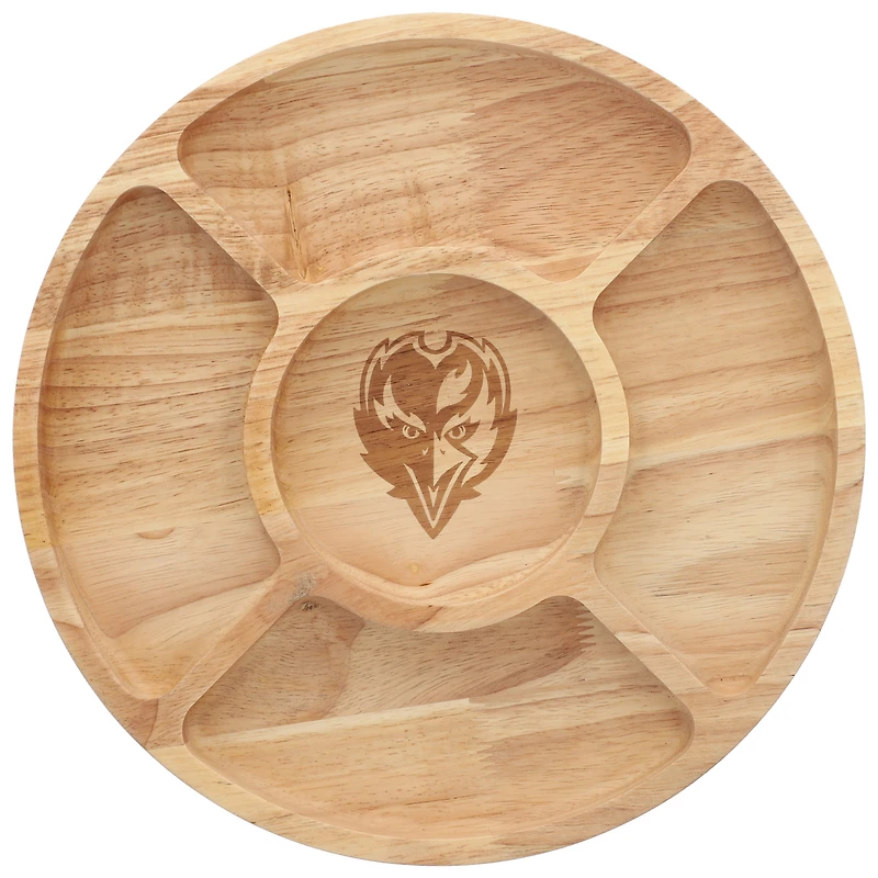 The Memory Company Baltimore Ravens Wood Chip & Dip Serving Tray