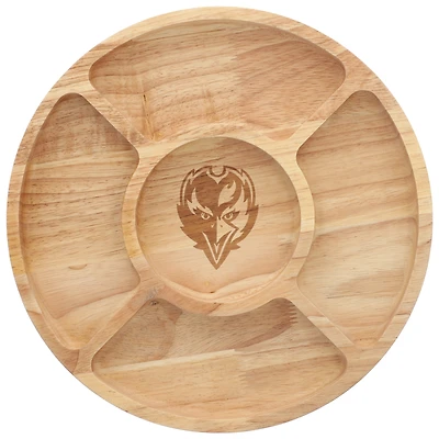The Memory Company Baltimore Ravens Wood Chip & Dip Serving Tray