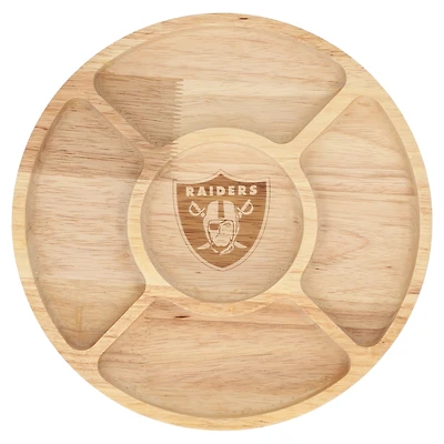 The Memory Company Las Vegas Raiders Wood Chip & Dip Serving Tray