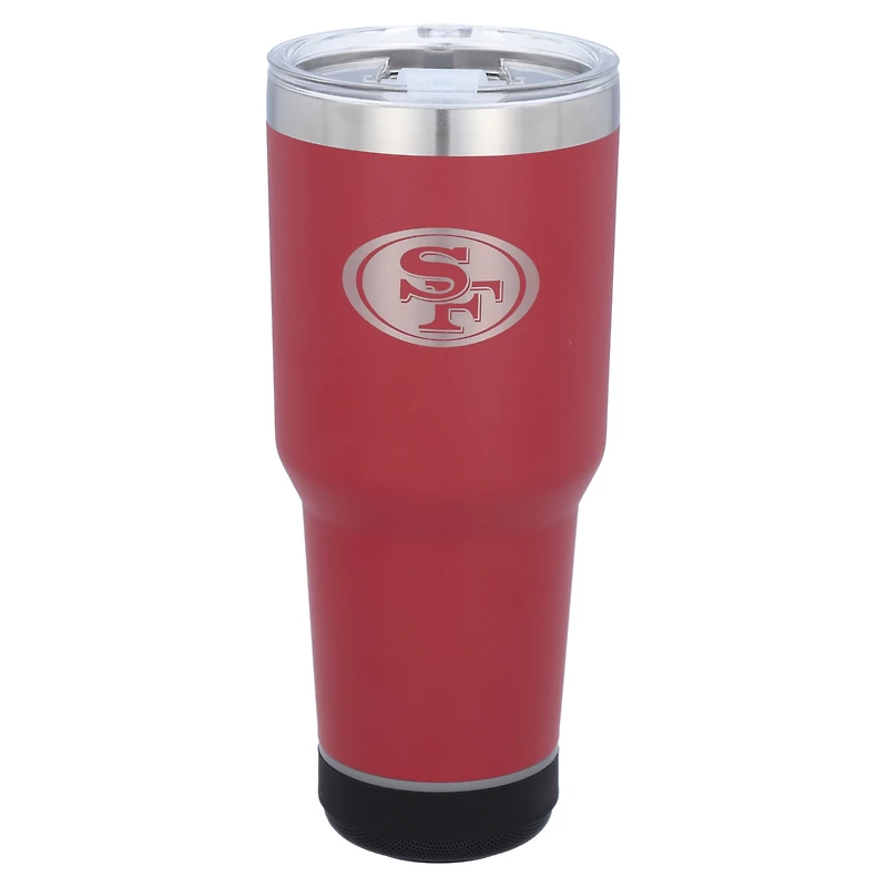 The Memory Company San Francisco 49ers 30oz. Stainless Steel LED Bluetooth Tumbler