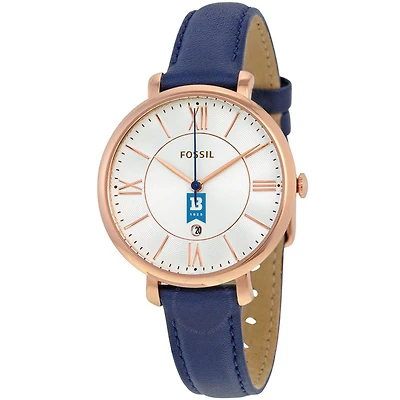 Women's Fossil Navy University of Baltimore Jacqueline Leather Watch