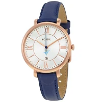 Women's Fossil  Navy LIU Sharks Jacqueline Leather Watch