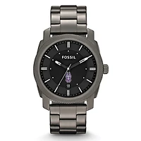 Men's Fossil  Gray UAlbany Great Danes Machine Smoke Stainless Steel Watch