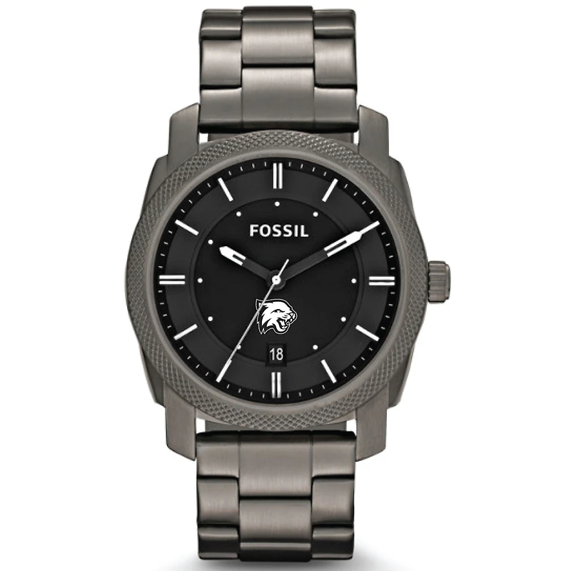 Men's Fossil Gray Bethel Wildcats Machine Smoke Stainless Steel Watch