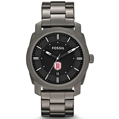 Men's Fossil Gray Bradley Braves Machine Smoke Stainless Steel Watch