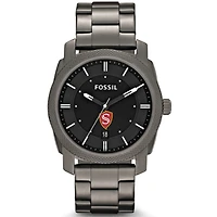 Men's Fossil  Gray Cal State Stanislaus Warriors Machine Smoke Stainless Steel Watch