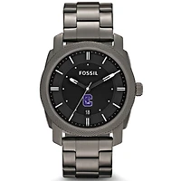Men's Fossil  Gray Capital University Comets Machine Smoke Stainless Steel Watch