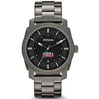 Men's Fossil  Gray Dallas Baptist Patriots Machine Smoke Stainless Steel Watch