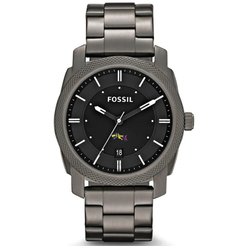 Men's Fossil Gray Drexel Dragons Machine Smoke Stainless Steel Watch