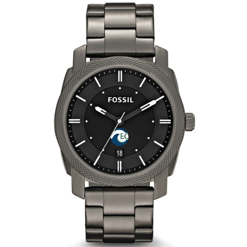 Men's Fossil  Gray Eckerd Tritons Machine Smoke Stainless Steel Watch