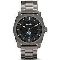 Men's Fossil  Gray Eckerd Tritons Machine Smoke Stainless Steel Watch