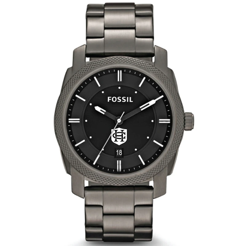 Men's Fossil  Gray Hanover Panthers Machine Smoke Stainless Steel Watch