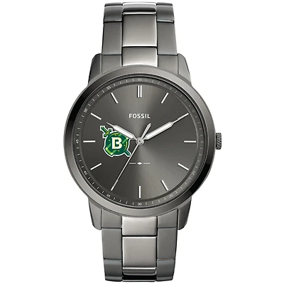 Men's Fossil  Gray Belhaven Blazers Minimalist Three-Hand Smoke Watch
