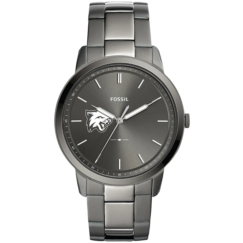 Men's Fossil  Gray Bethel Wildcats Minimalist Three-Hand Smoke Watch
