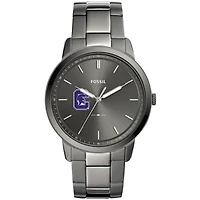 Men's Fossil  Gray Capital University Comets Minimalist Three-Hand Smoke Watch