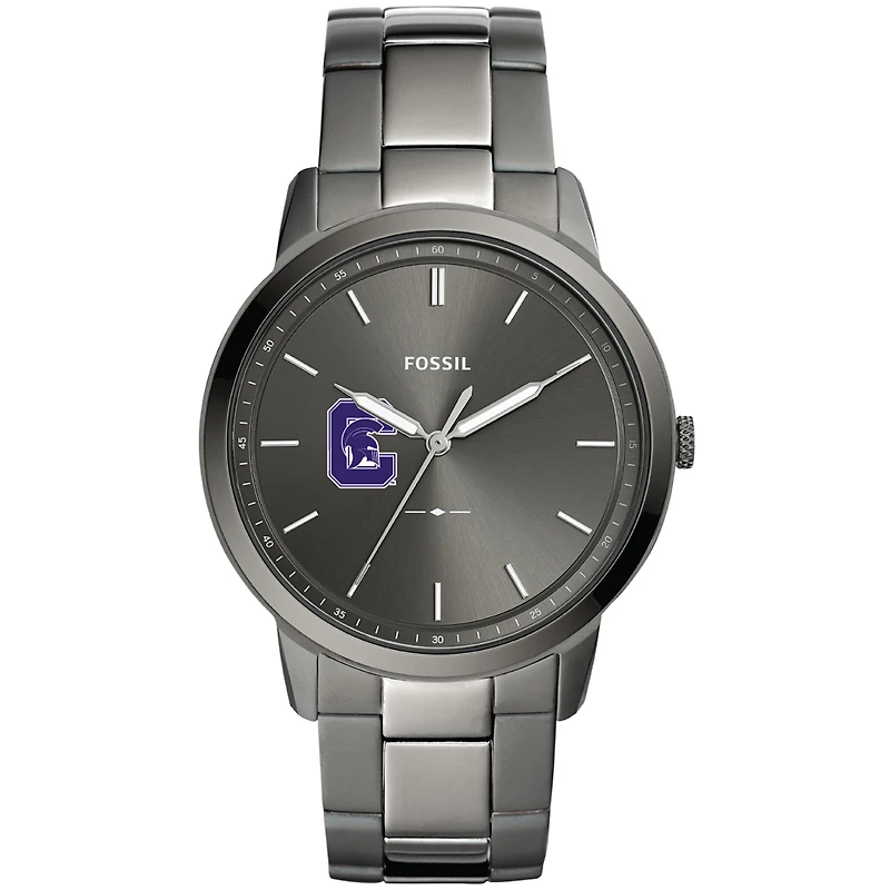 Men's Fossil  Gray Capital University Comets Minimalist Three-Hand Smoke Watch