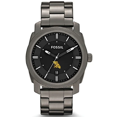 Men's Fossil  Heather Gray Missouri Western State Griffons Machine Smoke Stainless Steel Watch