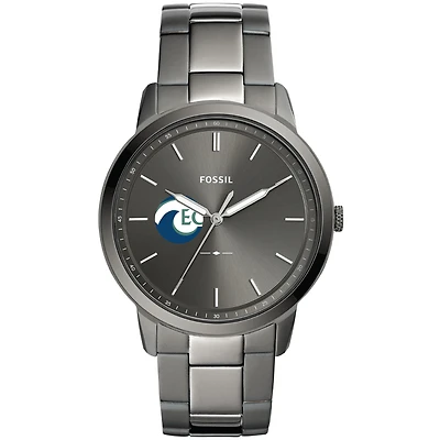 Men's Fossil  Gray Eckerd Tritons Minimalist Three-Hand Smoke Watch