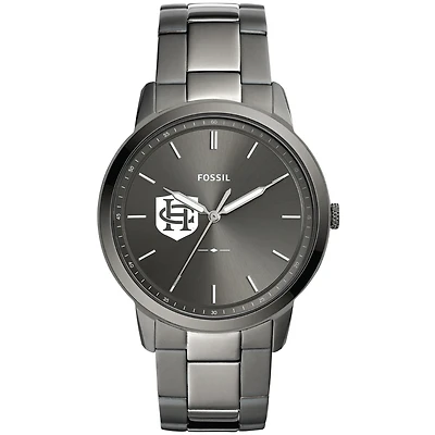Men's Fossil Gray Hanover Panthers Minimalist Three-Hand Smoke Watch
