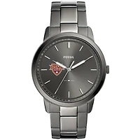 Men's Fossil  Gray Iona University Gaels Minimalist Three-Hand Smoke Watch