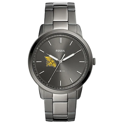 Men's Fossil Gray Missouri Western State Griffons Minimalist Three-Hand Smoke Watch