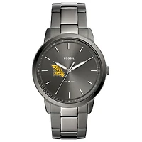 Men's Fossil  Gray Missouri Western State Griffons Minimalist Three-Hand Smoke Watch