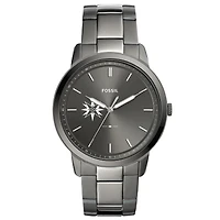 Men's Fossil  Gray Moravian Greyhounds Minimalist Three-Hand Smoke Watch