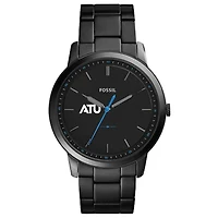 Men's Fossil  Black Arkansas Tech Wonder Boys Minimalist Slim Stainless Steel Watch