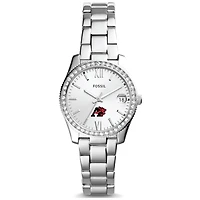 Women's Fossil  Silver Albright Lions Scarlette Mini Three-Hand Date Watch