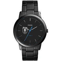 Men's Fossil  Black Bentley Falcons Minimalist Slim Stainless Steel Watch