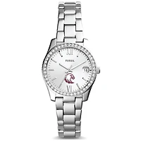 Women's Fossil  Silver Augsburg Auggies Scarlette Mini Three-Hand Date Watch