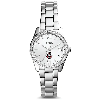 Women's Fossil  Silver Austin Peay State Governors Scarlette Mini Three-Hand Date Watch