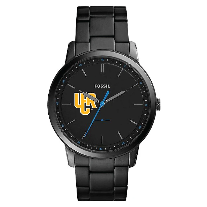 Men's Fossil Black UC Riverside Highlanders Minimalist Slim Stainless Steel Watch