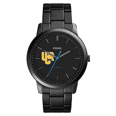 Men's Fossil Black UC Riverside Highlanders Minimalist Slim Stainless Steel Watch
