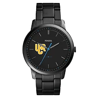 Men's Fossil  Black UC Riverside Highlanders Minimalist Slim Stainless Steel Watch
