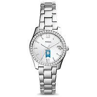 Women's Fossil  Silver University of Baltimore Scarlette Mini Three-Hand Date Watch