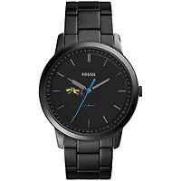 Men's Fossil  Black Drexel Dragons Minimalist Slim Stainless Steel Watch