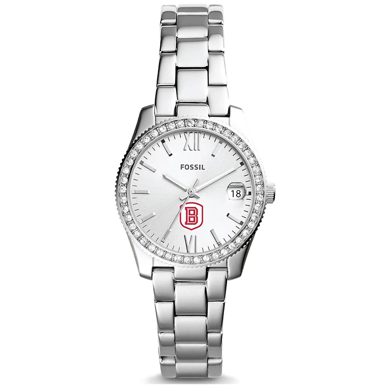 Women's Fossil Silver Bradley Braves Scarlette Mini Three-Hand Date Watch