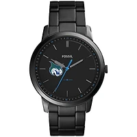 Men's Fossil  Black Georgia College Bobcats Minimalist Slim Stainless Steel Watch