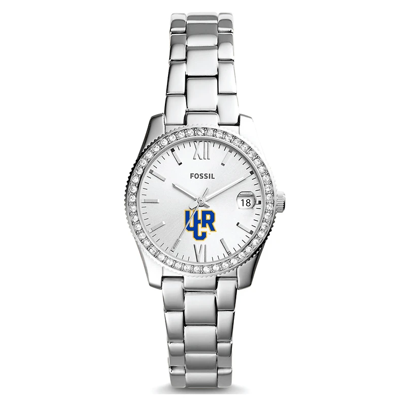 Women's Fossil  Silver UC Riverside Highlanders Scarlette Mini Three-Hand Date Watch