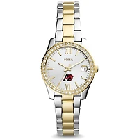 Women's Fossil  Silver/Gold Albright Lions Scarlette Mini Two-Tone Stainless Steel Watch