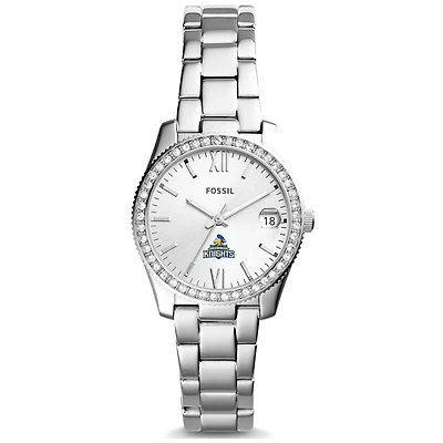 Women's Fossil Silver Carleton Knights Scarlette Mini Three-Hand Date Watch