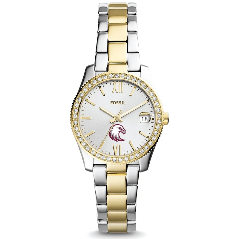 Women's Fossil Silver/Gold Augsburg Auggies Scarlette Mini Two-Tone Stainless Steel Watch