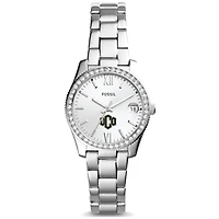 Women's Fossil  Silver Central Oklahoma Bronchos Scarlette Mini Three-Hand Date Watch