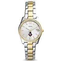 Women's Fossil  Silver/Gold Austin Peay State Governors Scarlette Mini Two-Tone Stainless Steel Watch