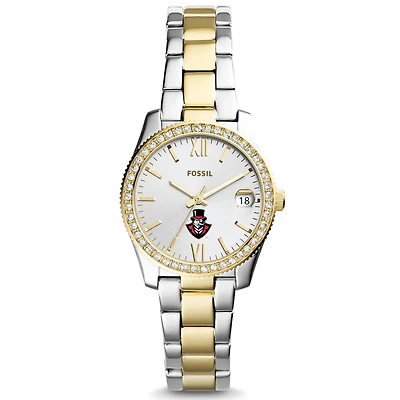 Women's Fossil Silver/Gold Austin Peay State Governors Scarlette Mini Two-Tone Stainless Steel Watch