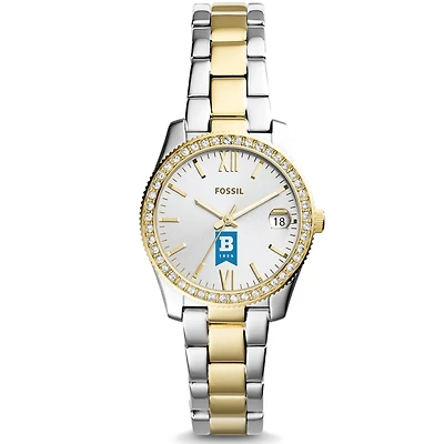 Women's Fossil Silver University of Baltimore Scarlette Mini Two-Tone Stainless Steel Watch